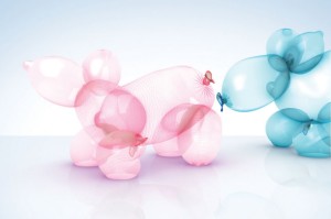 Image of balloon animal made of condoms